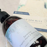 Serenity Hand Wash & Body Wash with eco bamboo shower mitt - save £6.50