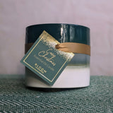 NEW! Cosy Christmas Large Gold Dusted Dual Wick Candle