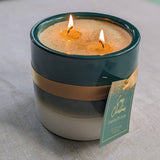 NEW! Cosy Christmas Large Gold Dusted Dual Wick Candle