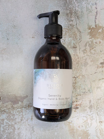 Serenity Organic Wash - SAVE £6 - shiny glass bottle