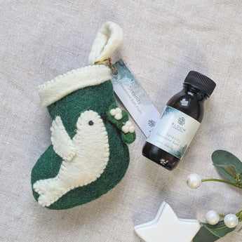 Serenity Christmas Felt Stocking