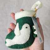 Serenity Christmas Felt Stocking