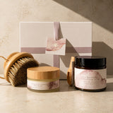 Body Exfoliating luxury boxed set - with butter, scrub and brush.  Save £20