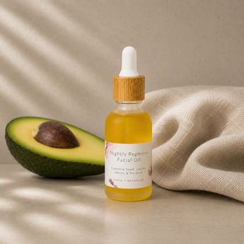 Nightly Replenish Organic Face Oil with neroli and camellia