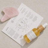 Rose Quartz Gua Sha Facial Massage Stone
