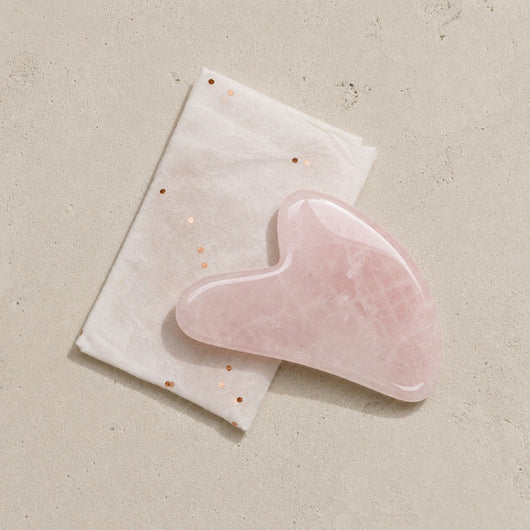 Rose Quartz Gua Sha Facial Massage Stone