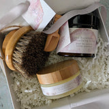 Body Exfoliating luxury boxed set - with butter, scrub and brush.  Save £20