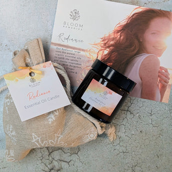 Radiance Essential Oil Votive Candle for happiness & joy