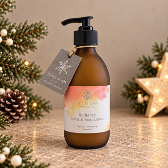 Radiance Aromatherapy Hand & Body Lotion with FESTIVE tag