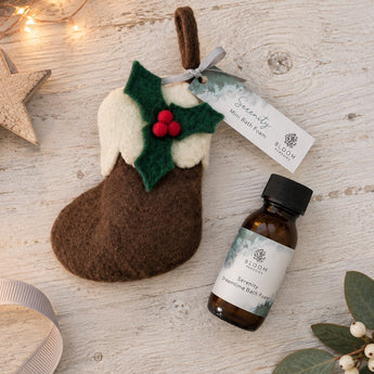 Serenity Christmas Felt Stocking