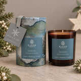 Serenity Essential Oil Aromatherapy Candle with FESTIVE tag