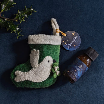 Fairtrade Felt Stocking with Bath Foam