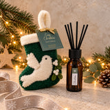 Cosy Christmas Essential Oil Reed Diffuser in festive Stocking