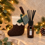 Cosy Christmas Essential Oil Reed Diffuser in festive Stocking