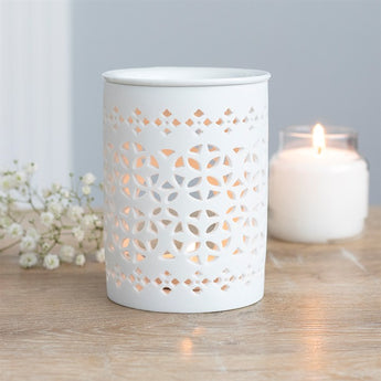 White Ceramic Oil & Wax Melt Burner