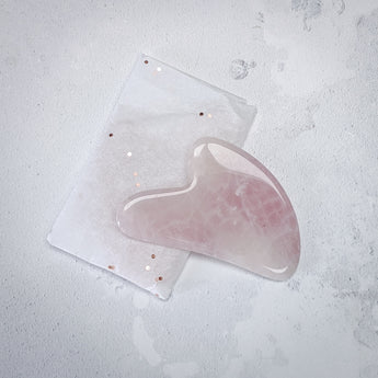 Rose Quartz Gua Sha Facial Massage Stone