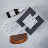 Beard Gift Set - Bio Renewal Beard Oil and Wooden Comb