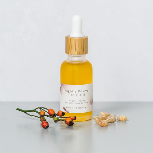 Nightly Revive Organic Face Oil with argan oil and frankincense