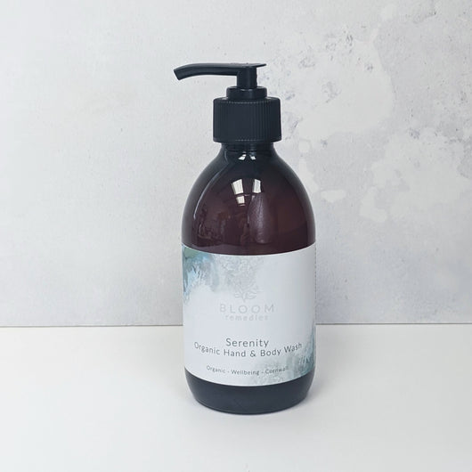 Serenity Organic Hand Wash & Body Wash - Amber Plastic